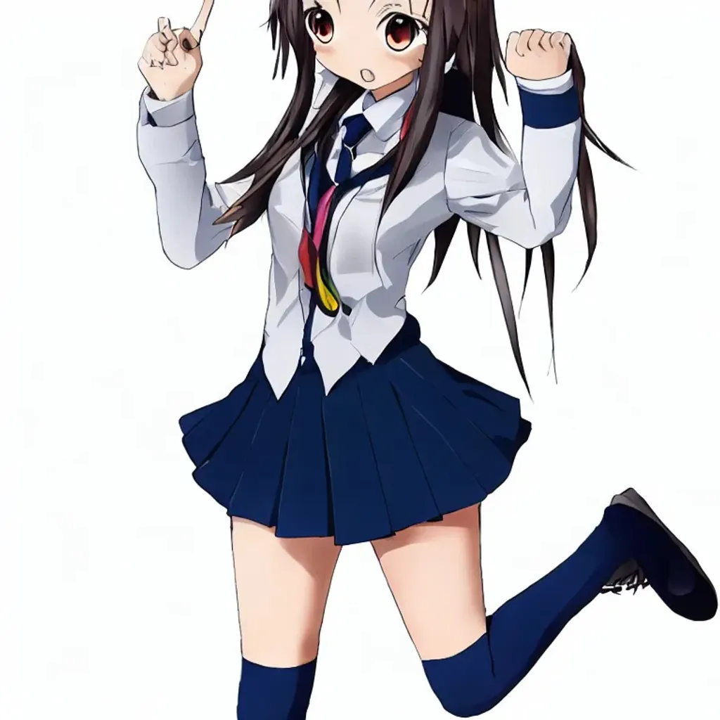 anime girl with a school uniform | OpenArt