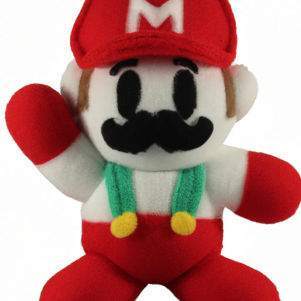 Prompt: mario plush