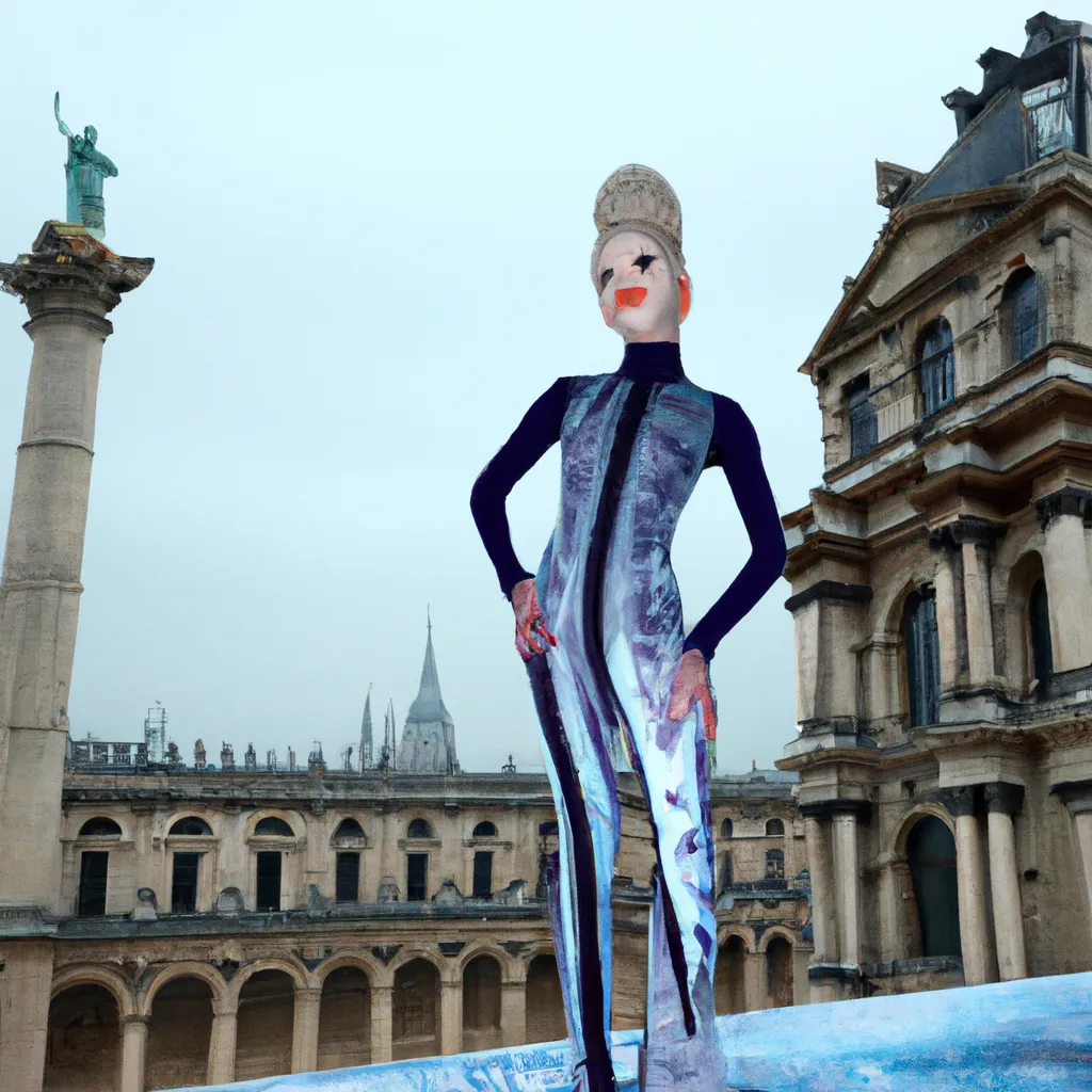 Prompt: Paris Fashion Show,2050, by Cindy Sherman