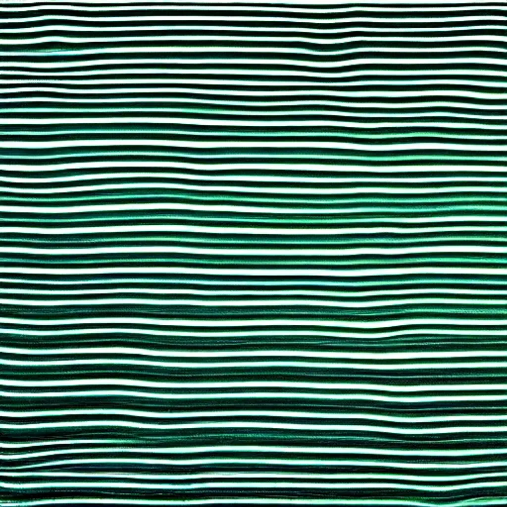 Prompt: distinct mint-green wavy lines on a plain white backdrop.