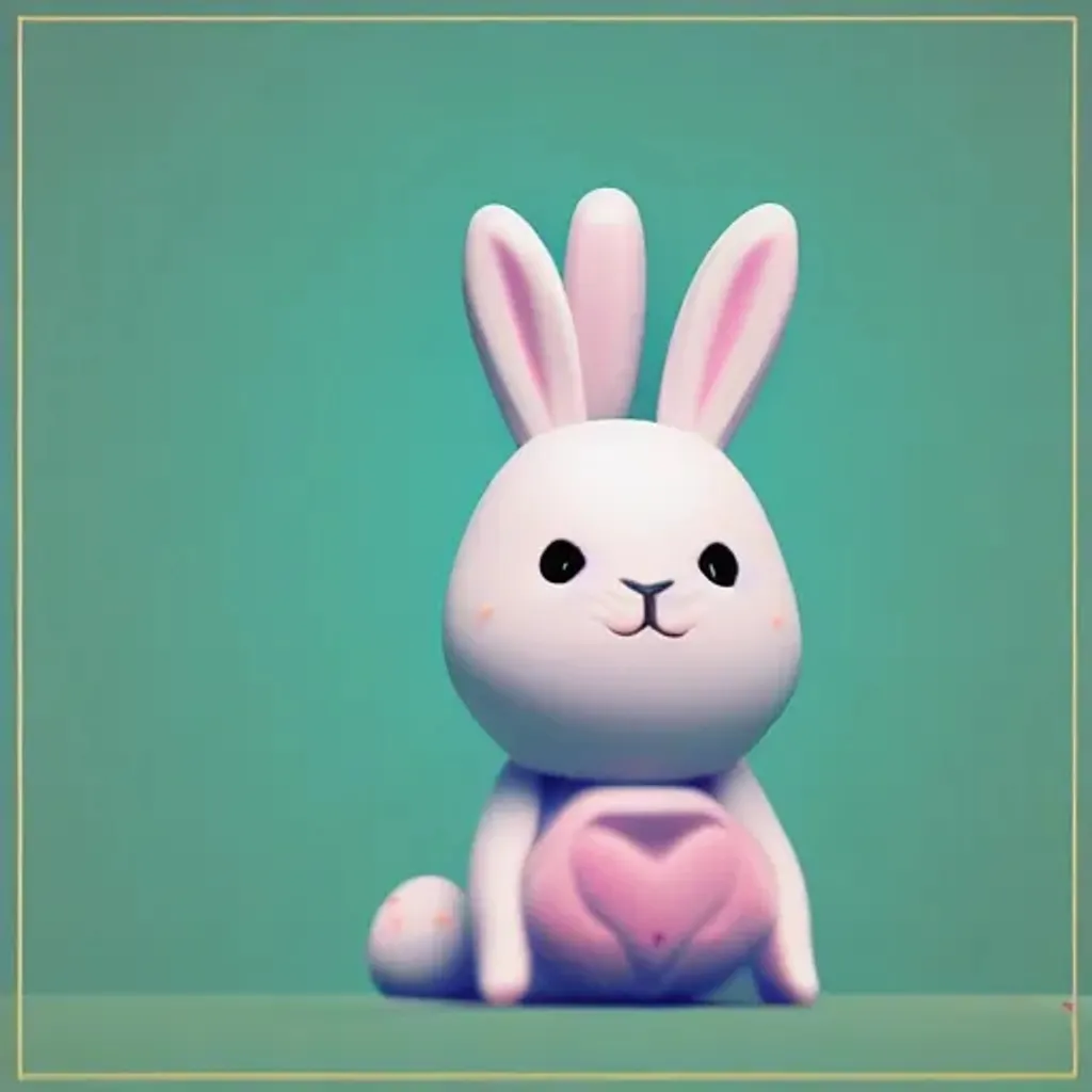 Prompt: cute kawaii bunny, Beeple style