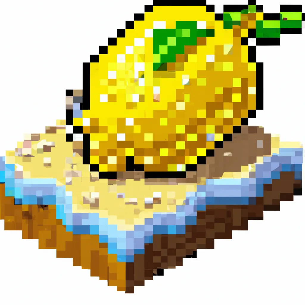 Prompt: A strong yellow Lemon as the main character in a 8-bit platformer game about lemons and limes, taking place at a beach from an isometric view, 8-bit, real textures, pixelart, game.