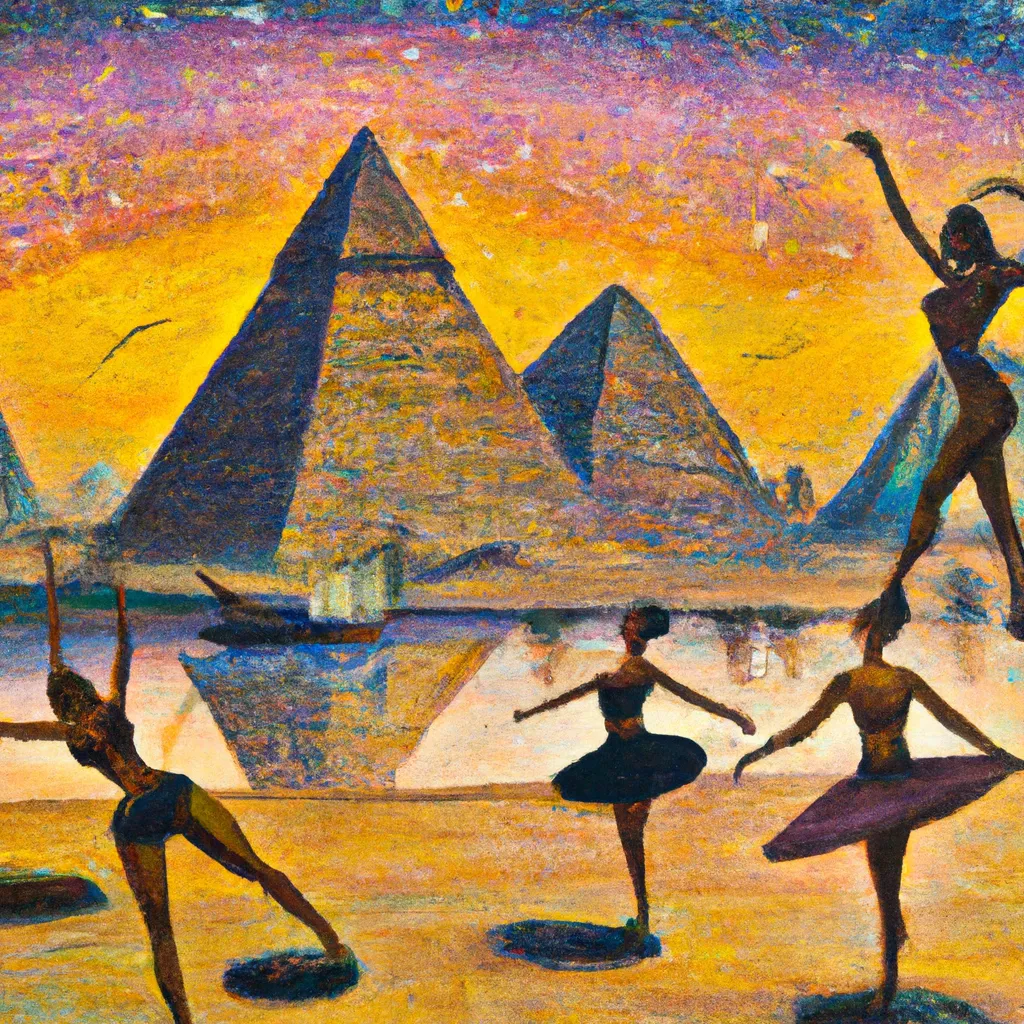 Ballerinas Dancing On Top Of The Pyramids In Ancient OpenArt easy-night-sky-for-beginners-acrylic-painting-tutorial-step-by-step
