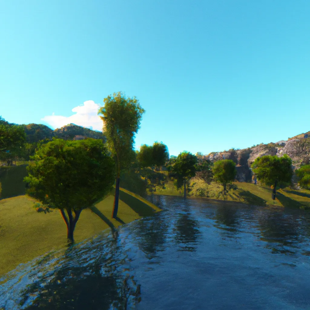Prompt: a 3d game render of a landscape