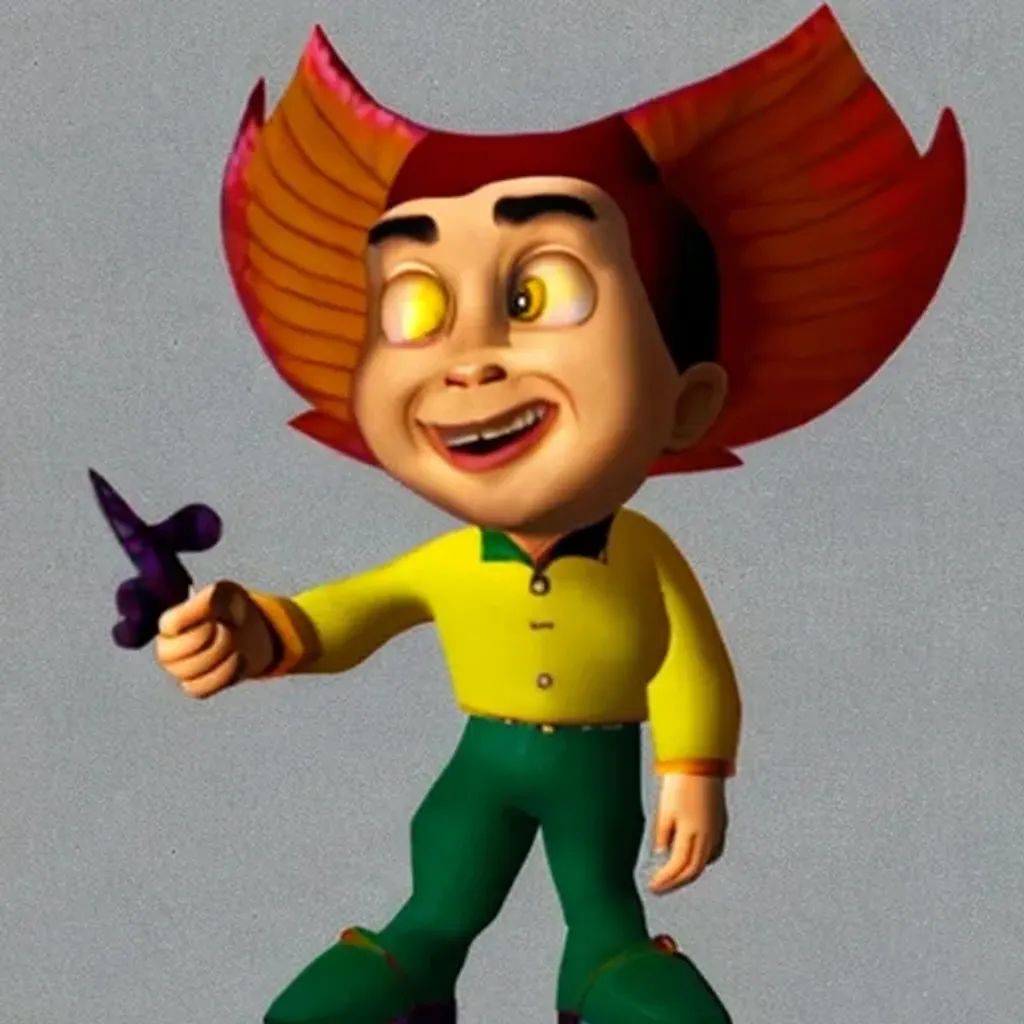 Prompt: Archangel Carl Weezer from Jimmy Neutron.  