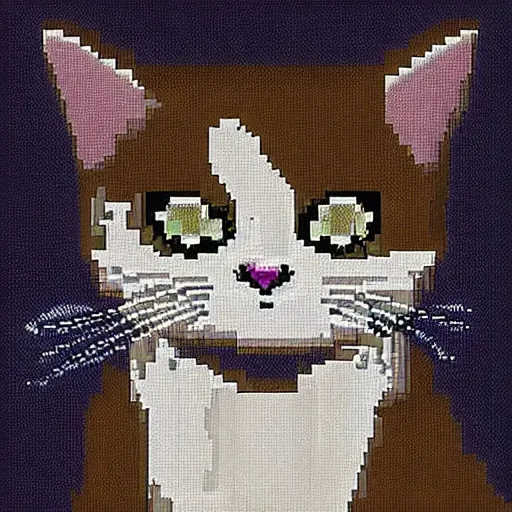 Prompt: pixel art of cat sleeping, 64x64
