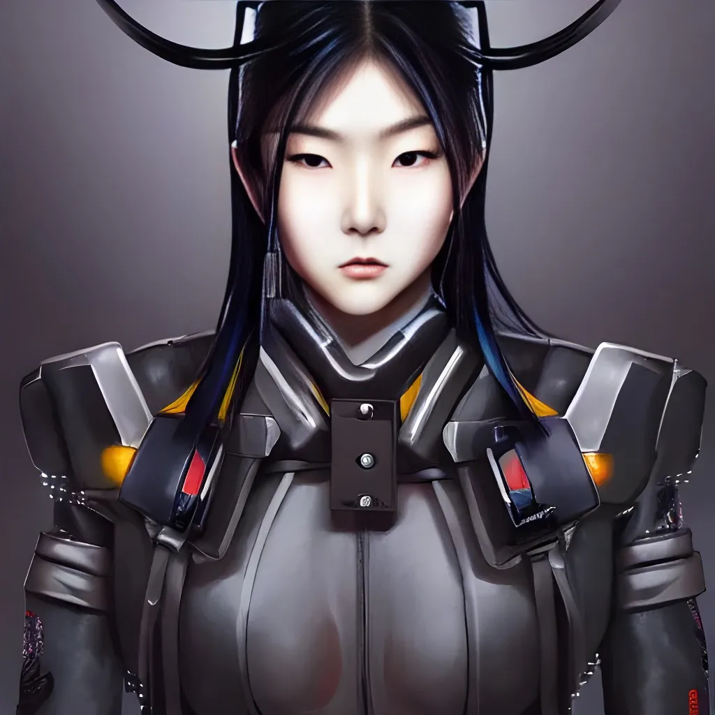 Prompt: korean painting of professional hyperrealistic cyborg ninja from shadowrun wearing tactical coat, detailed face, masterpiece by mushimaro, anmi, Masashi Kishimoto, intricate linework, sharp focus, high quality, trending on pixiv, danbooru, artstation, artgerm, digital anime art, natural lighting