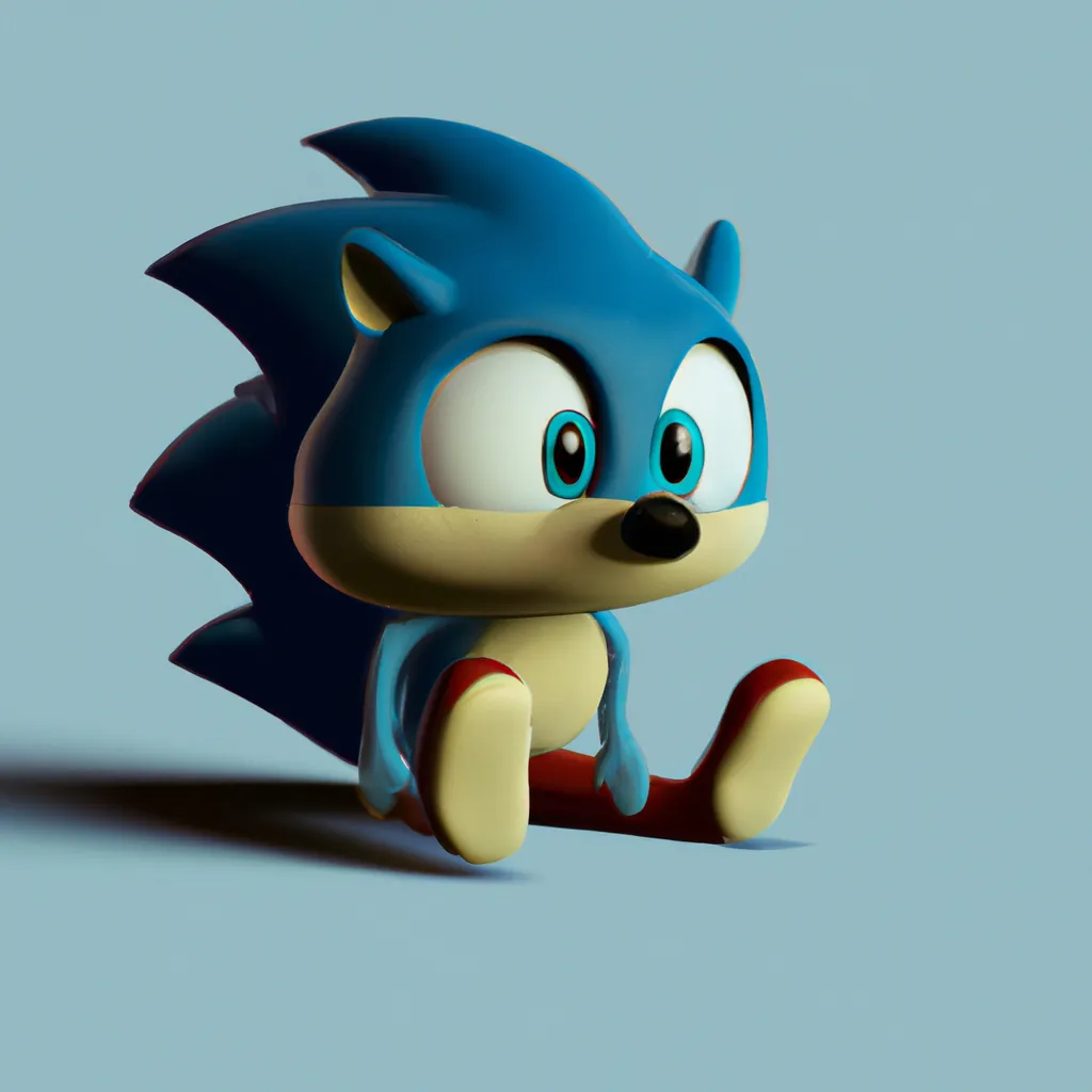 Prompt: Sonic the hedgehog, 4K, Realistic, Detailed 