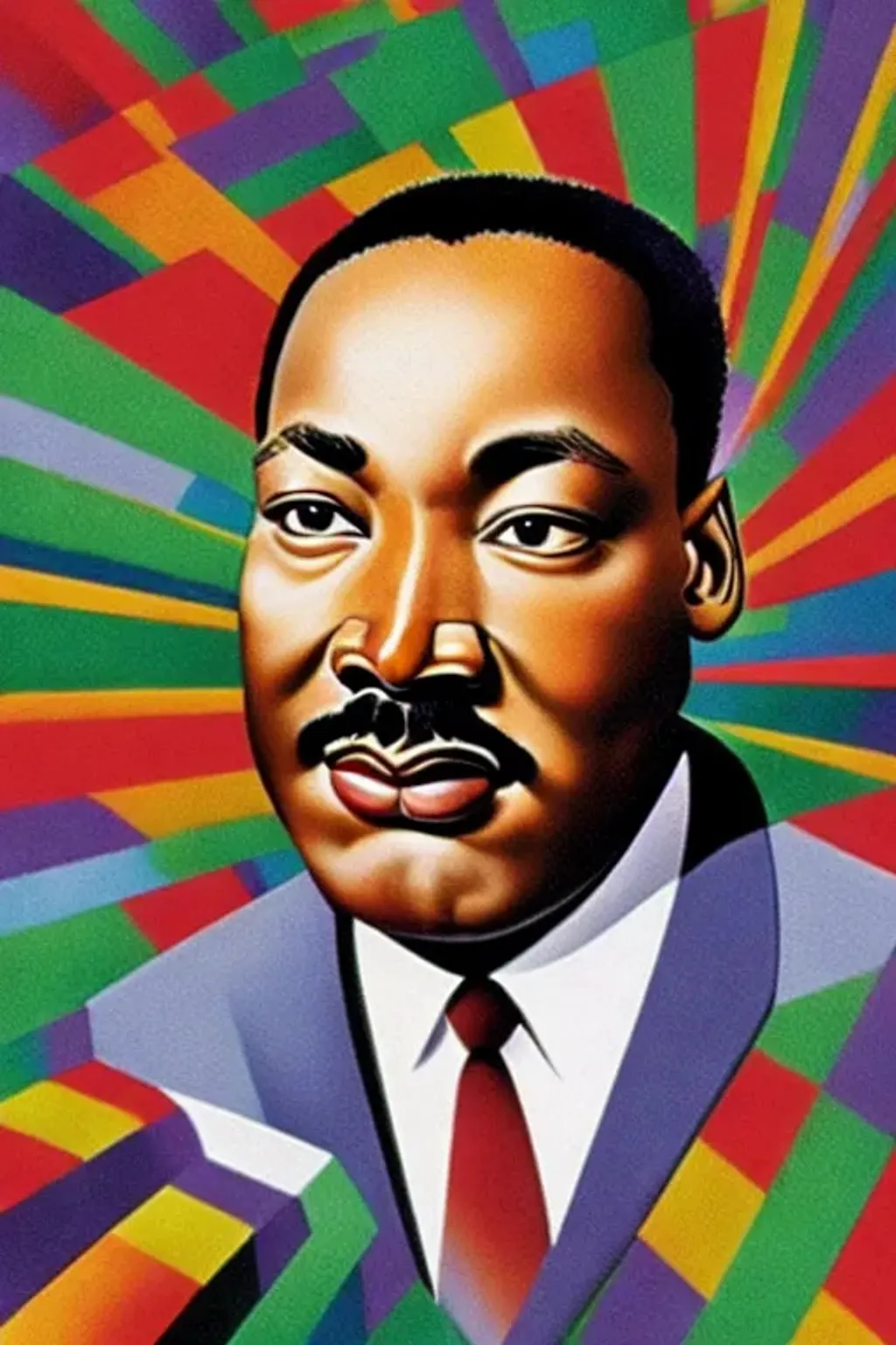 Martin Luther King caricature, perfect facial featur... | OpenArt