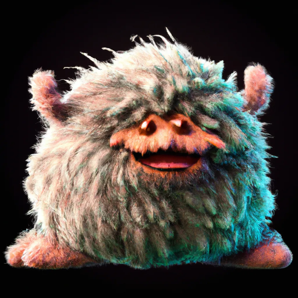 A scary puffy monster,3D render,blender, highly deta... | OpenArt