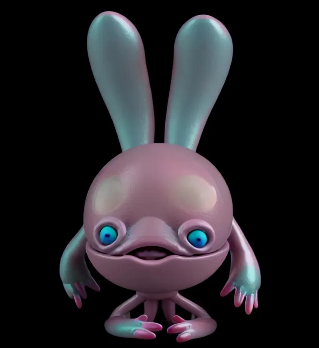 Prompt: tiny cute {axolotl alien} toy, standing character, soft smooth lighting, soft pastel colors, skottie young, 3d blender render, polycount, modular constructivism, pop surrealism, physically based rendering, square image