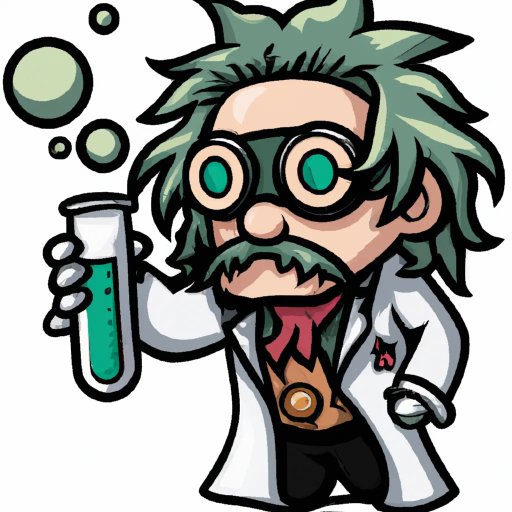 cute scientist cartoon