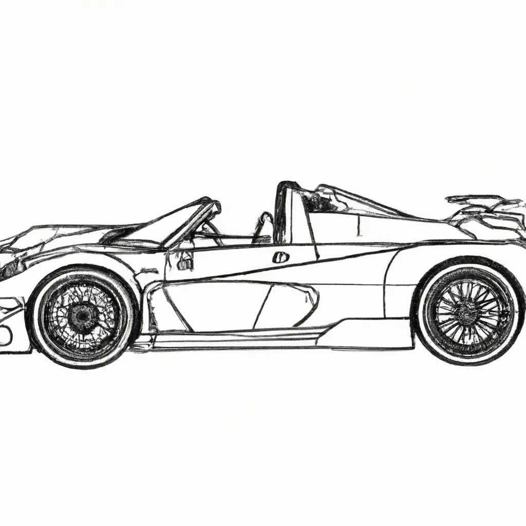 Prompt: Hypercar convertible Vintage 