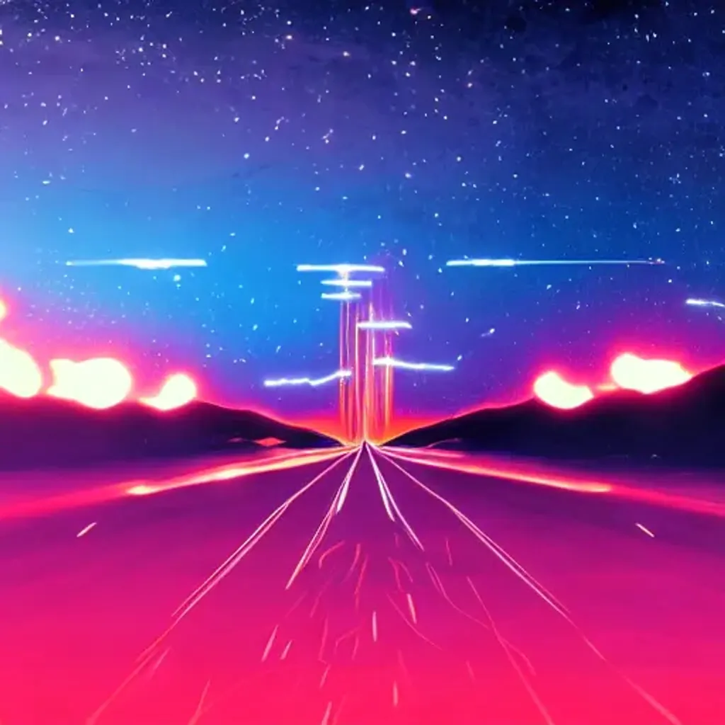 Prompt: outrun, synthwave, exploding gas, film, sounds