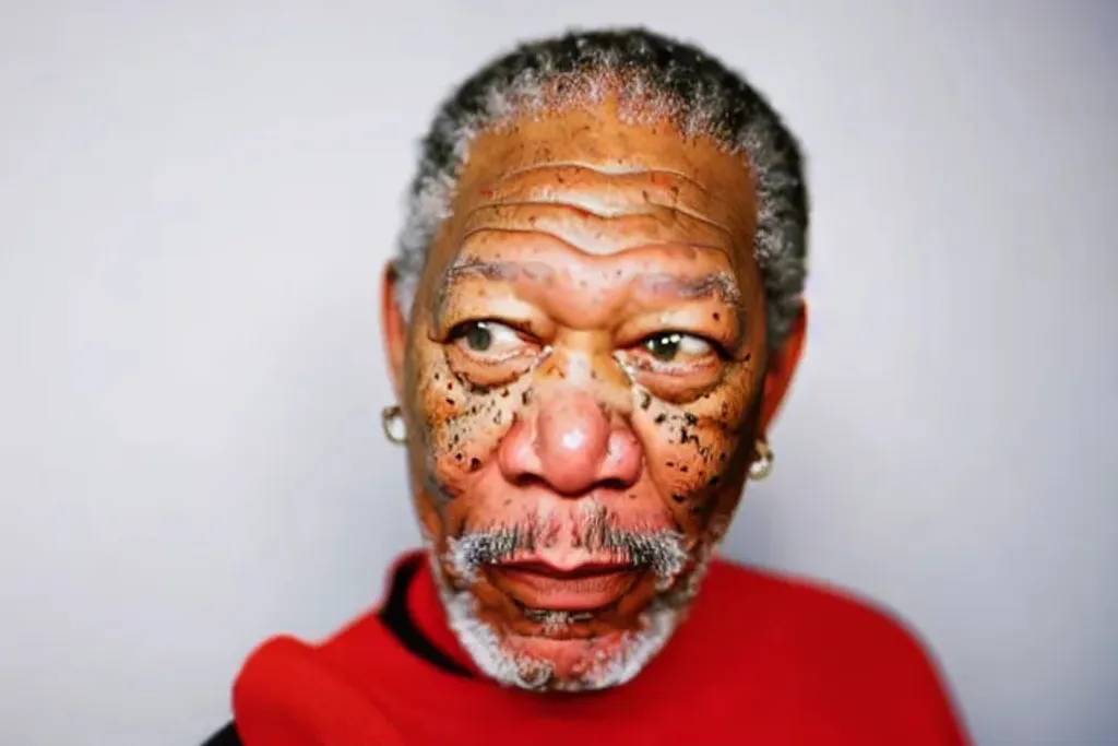 Prompt: Morgan Freeman crying, 4K, 8K, High resolution