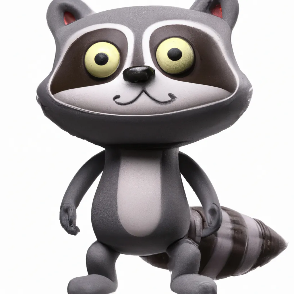 Prompt: 3D Render of Raccoon by sanrio