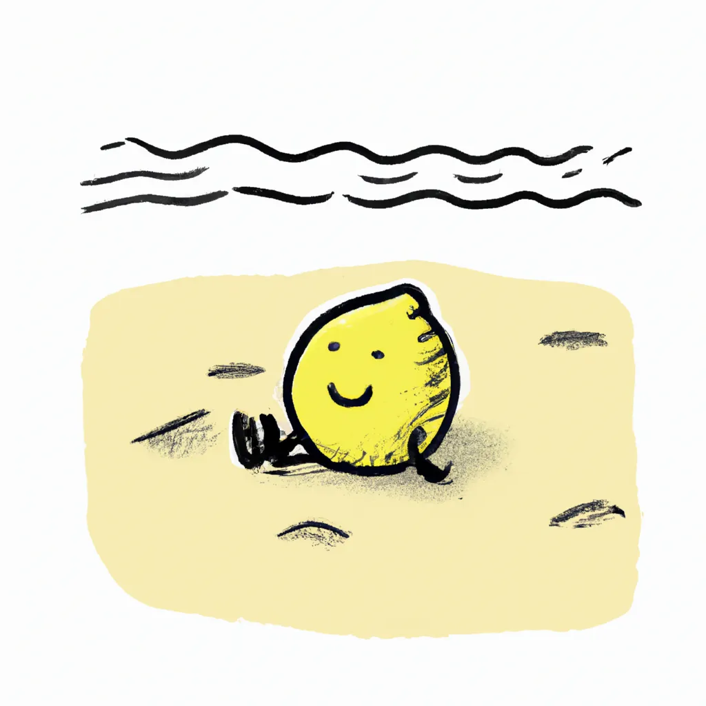 Prompt: Tiny Lemon Doodle having fun at the beach, cute, photorealistic, intricate