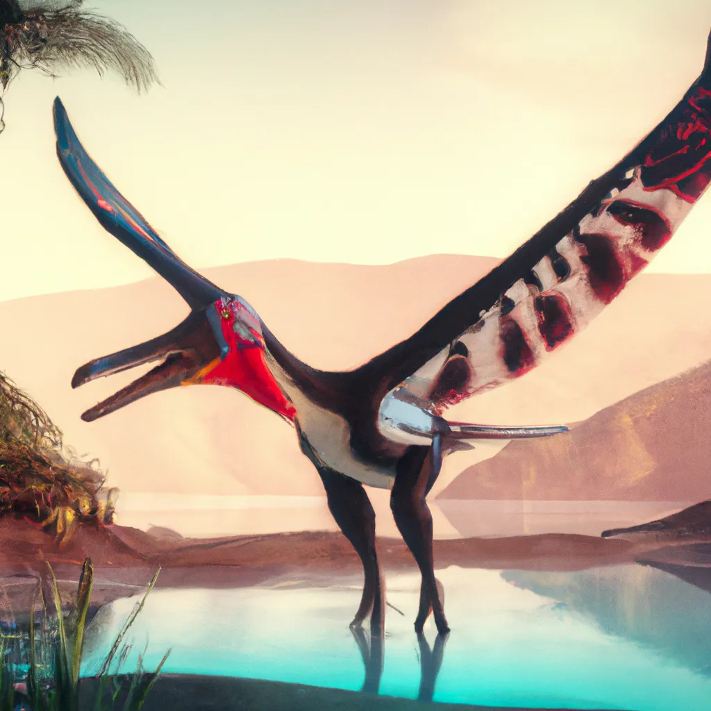 a dinosaur that is a chimera of Pterosaur with touca... OpenArt