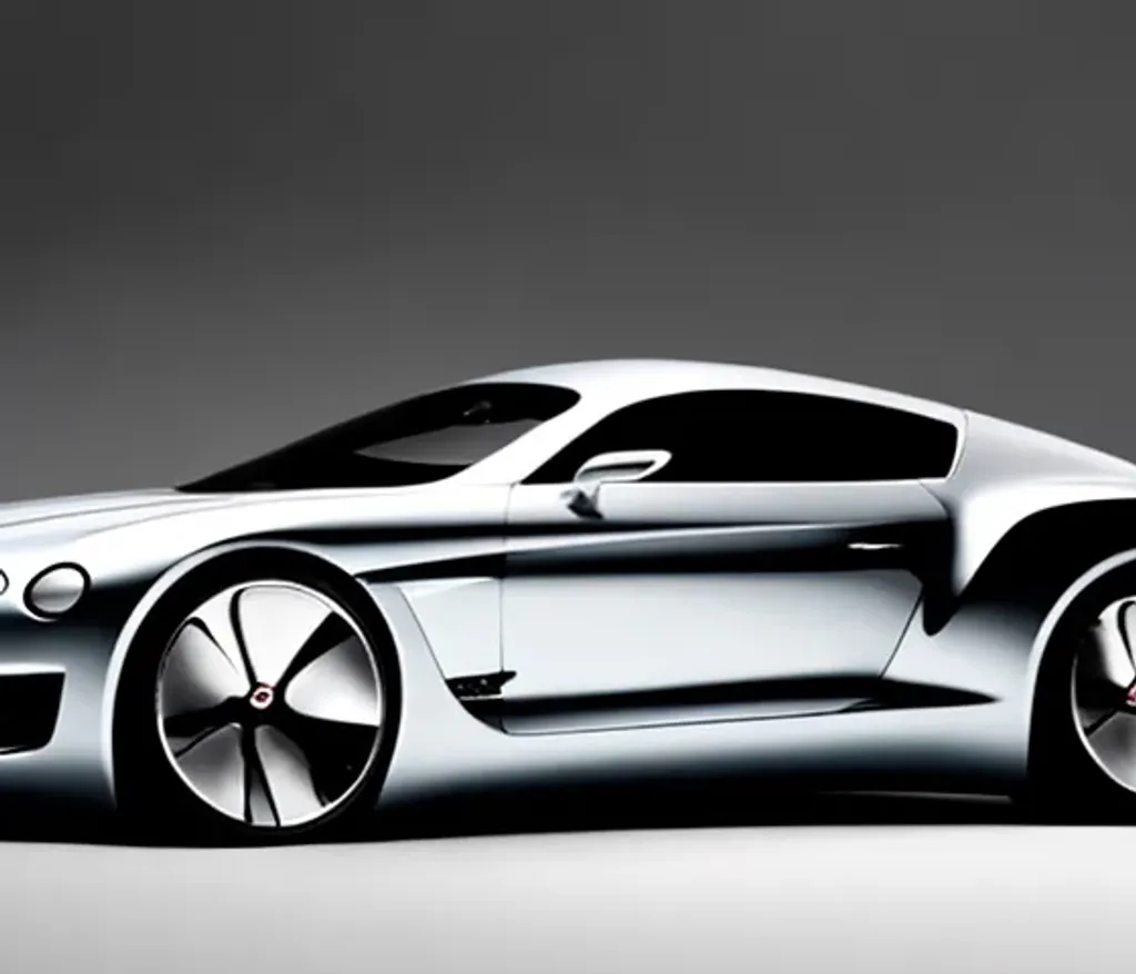 Prompt: futuristic bentley GT car