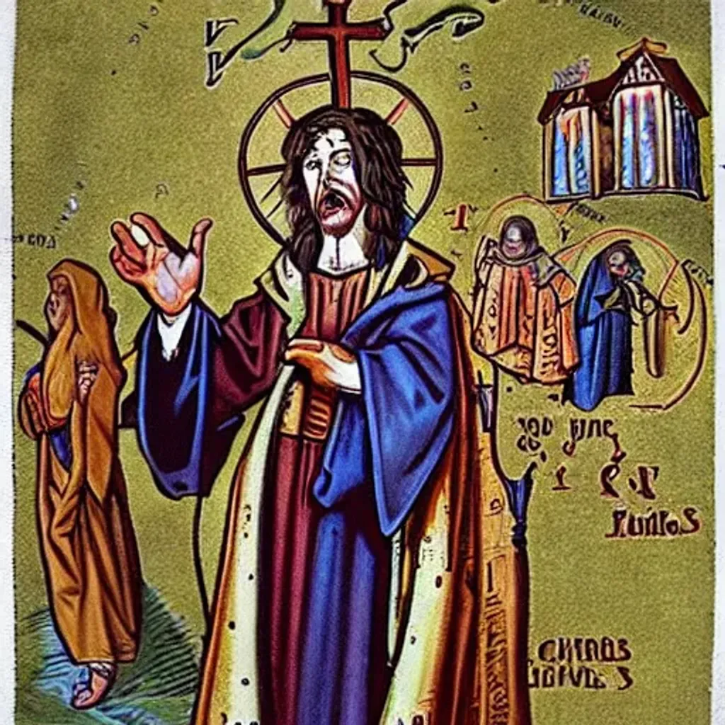 Prompt: Thanks Lord!  For a wonderful show, holy wars, cunning clergy.  You?  Well, aren't you?  Thank you Lord for strabismus, HIV, cancer and scabies
 ALLELUIA
 I won't lie.  NO.  I spit in the face.  I'm funny Devil, so I laugh.  Thanks for the pain, thanks for the leprosy, thanks for the lice and the big hump, thanks for the death
 ALLELUIA
 I won't lie.  NO.  I spit in the face.  I'm funny Devil, so I laugh.
 I won't lie.  NO.  I spit in the face.  I'm funny Devil, so I laugh.
 