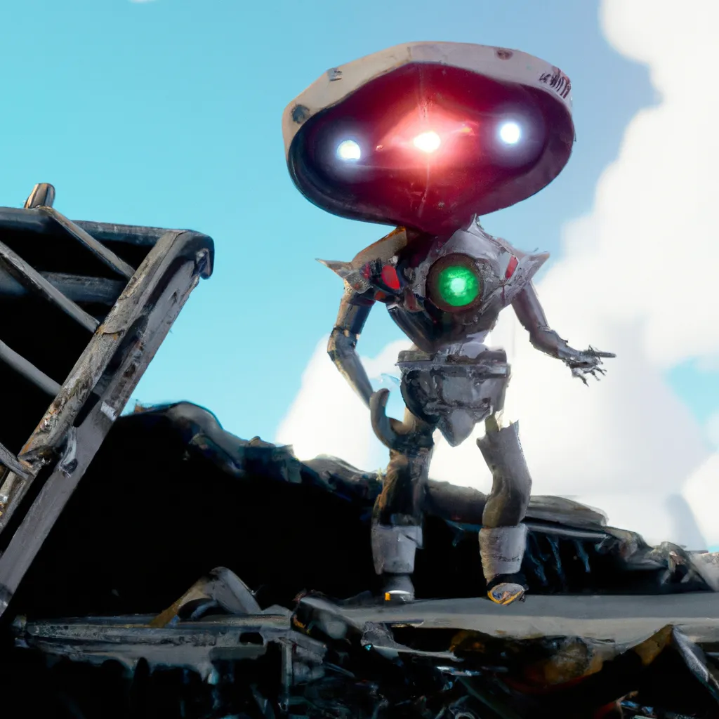 Prompt: Anthropomorphic Cyber Soldier Minion wearing power armour standing on a wrecked spaceship at a alien planet, hyperrealistic, unreal engine 5, ray tracing x, high quality cqi, extremely detailed, cinematic, trending in artstation, HD, HQ, sharp focus, blender, cinema 4d,