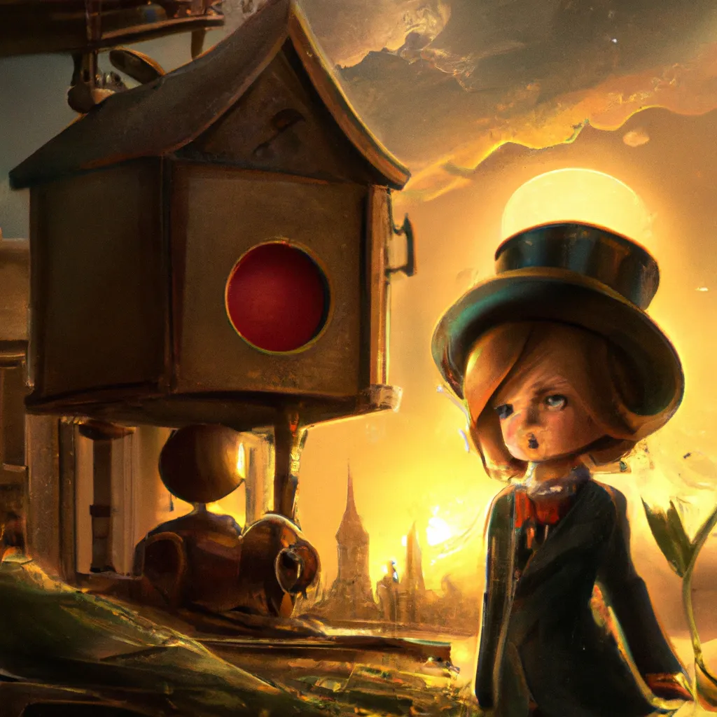 Prompt: Ultra high Quality photo | despair in the style of Magritte  | fine details and expressions | industrial revolution | ultra high resolution octane | golden ratio| midjourney | centered | photo realistic | upscale | by Artgerm Artstation, Hanako Yamamoto Disney Pixar 