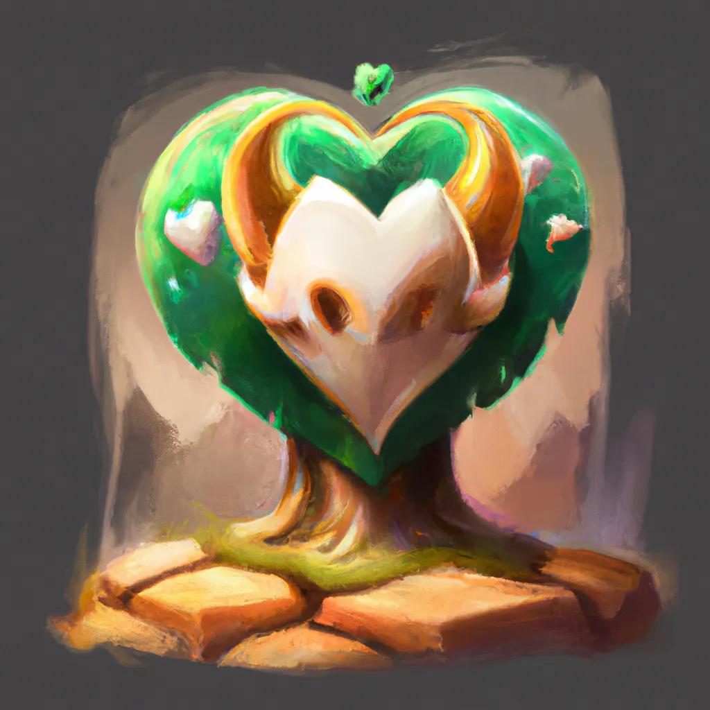 Prompt: heartstone, plant monster, illustration, artstation, digital 2d painting, game art