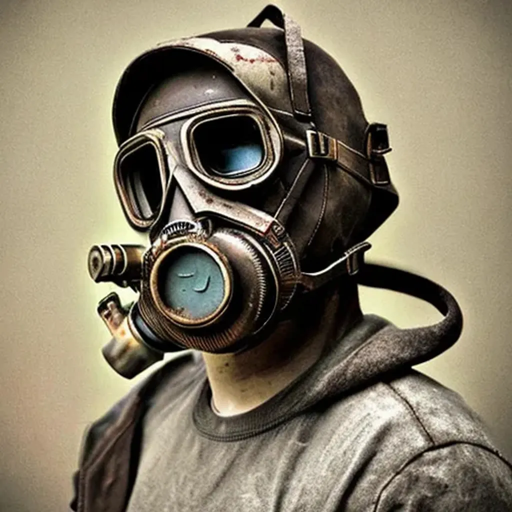 gas mask ureal fallout postapocalyptic | OpenArt