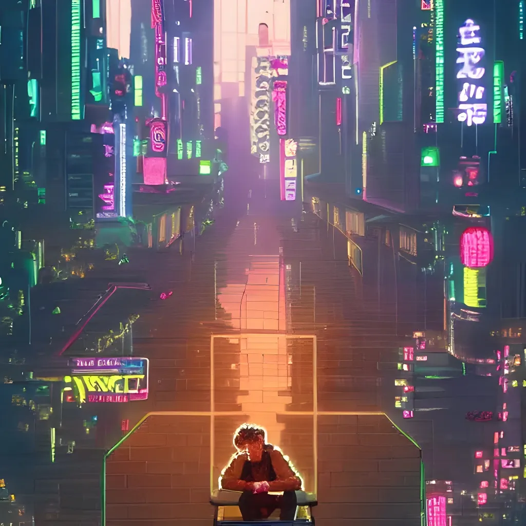 Prompt: pixel art of a man drinking a cup of coffee in cyberpunk city by artgerm and Greg Rutkowski, unreal engine, full of colour, cinematic lighting, trending on artstation, 4 k, hyperrealistic, focused, extreme details, unreal engine 5, cinematic, masterpiece