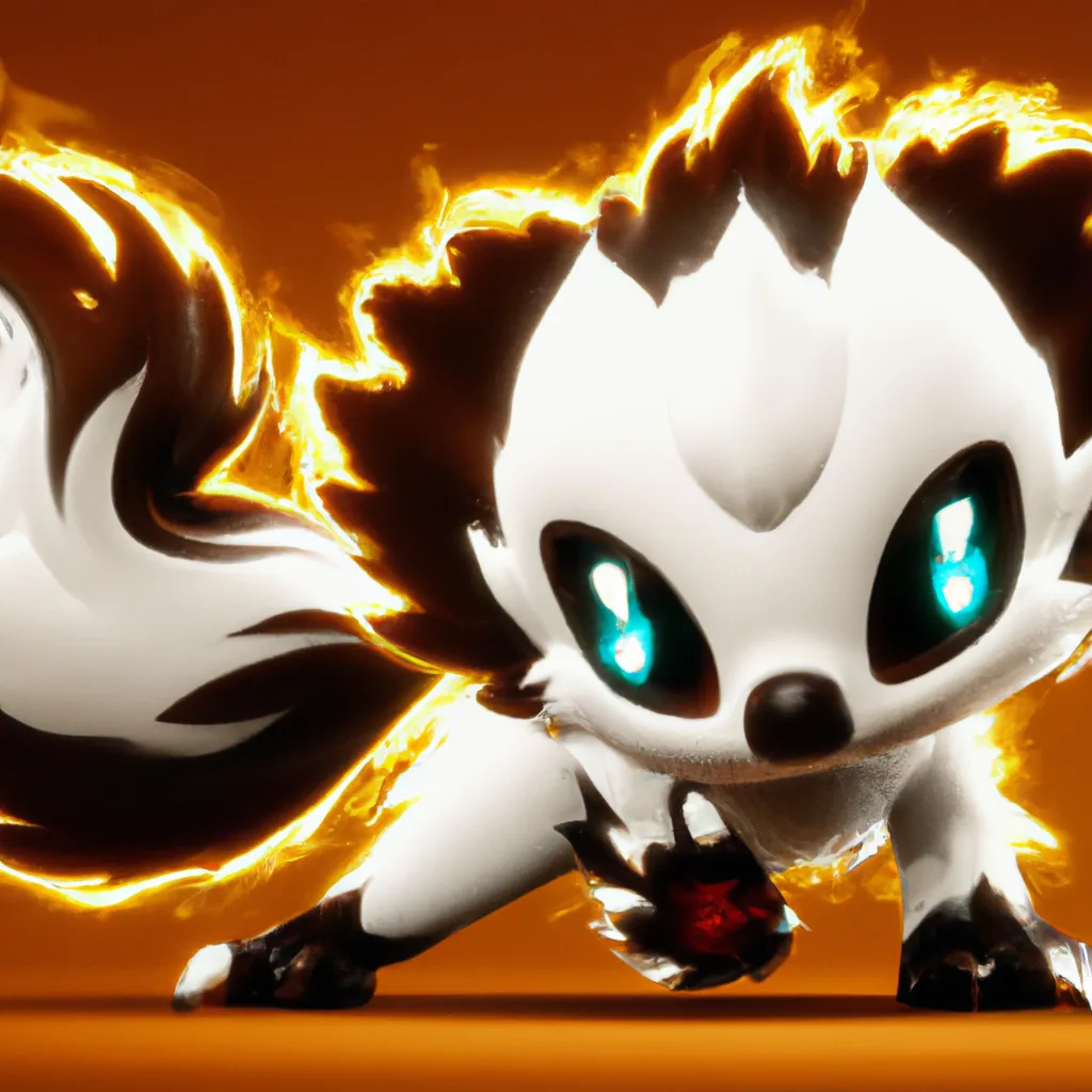 Prompt: skunk pokemon, spotted skunk, fire and ghost type pokemon, cute, cute ghost, mascot, starter, like eevee, like flareon, ken sugimori style, pokemon design, pokemon concept, fakemon, new pokemon, trending online, fluffy, adorable, ken sugimori, high quality, 8k, digital Art, perfect composition, beautiful detailed intricate insanely detailed octane render trending on artstation, 8 k artistic photography, photorealistic concept art, soft natural volumetric cinematic perfect light, chiaroscuro, award - winning photograph, masterpiece, oil on canvas, raphael, caravaggio, greg rutkowski, beeple, beksinski, giger