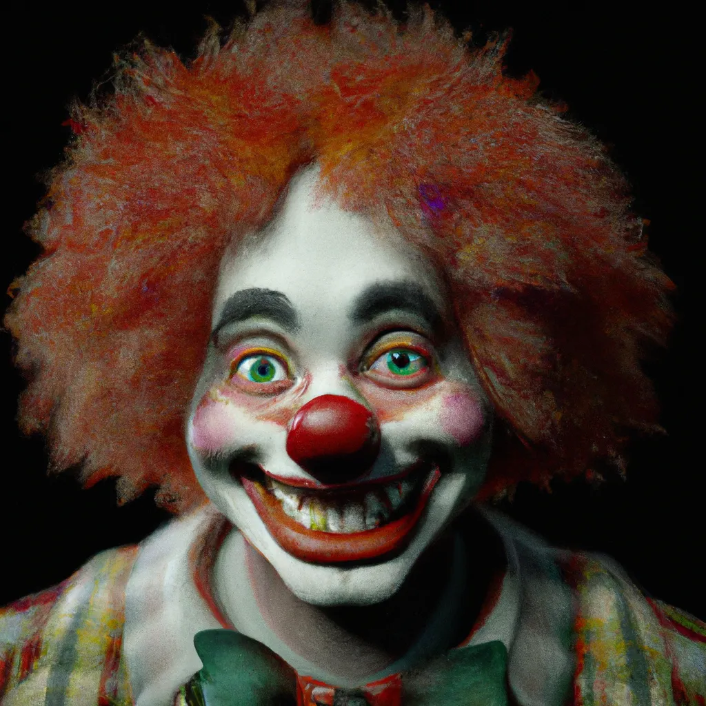 HyperRealistic Really Scary clown , light in Octane... | OpenArt