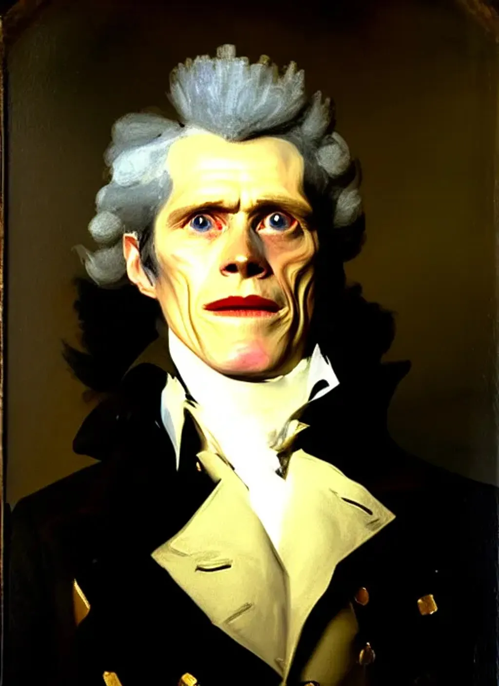 Portrait of Willem Dafoe by Gilbert Stuart | OpenArt