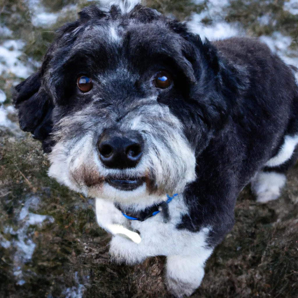 Prompt: a dog named winston, f/22 35 mm, shot with a Canon EOS R5