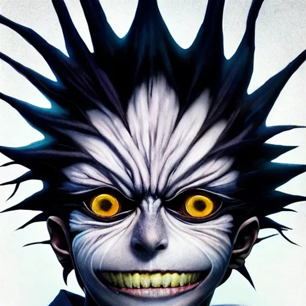 highly detailed surreal vfx portrait of ryuk from