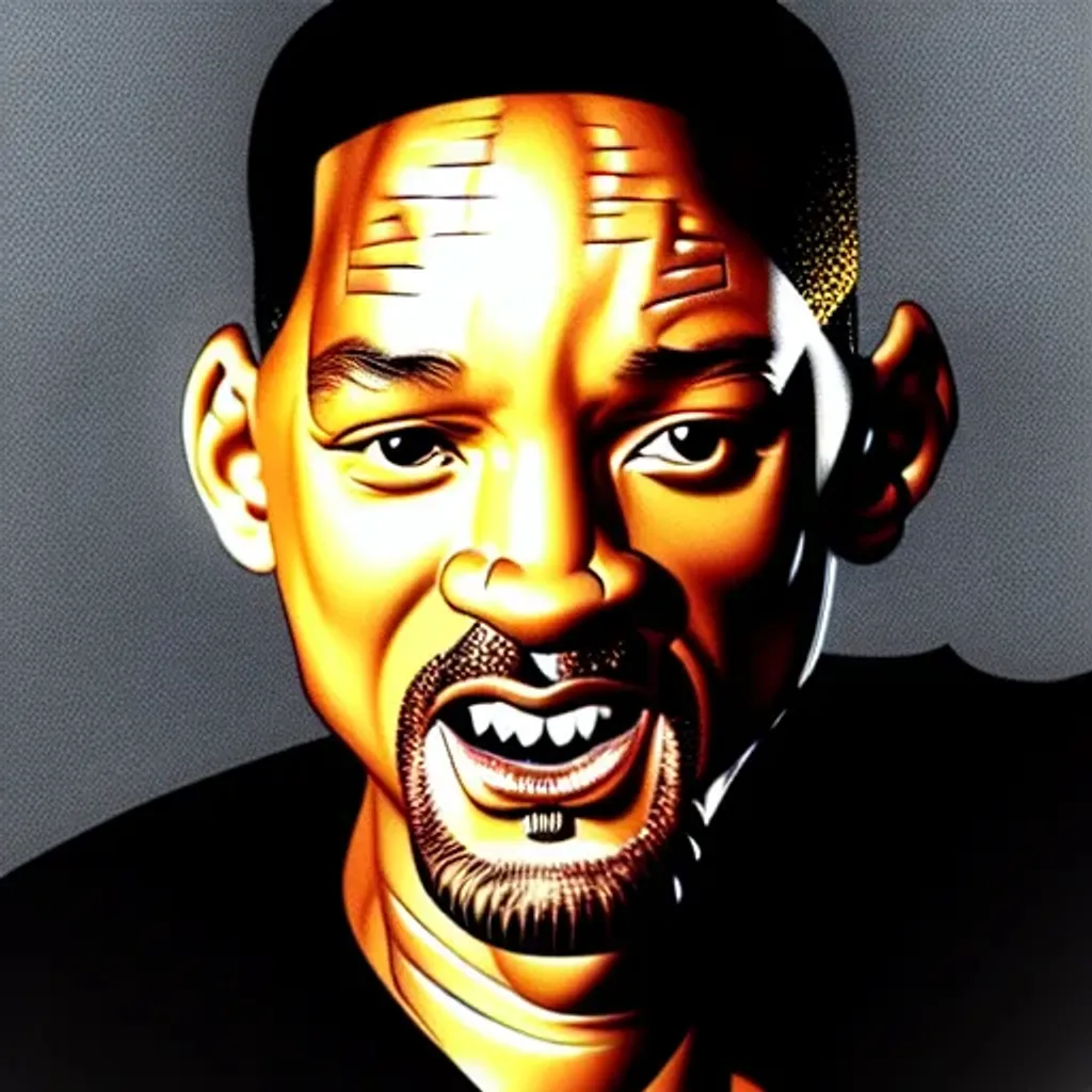 Prompt: Portrait of Will Smith by Dave Dorman