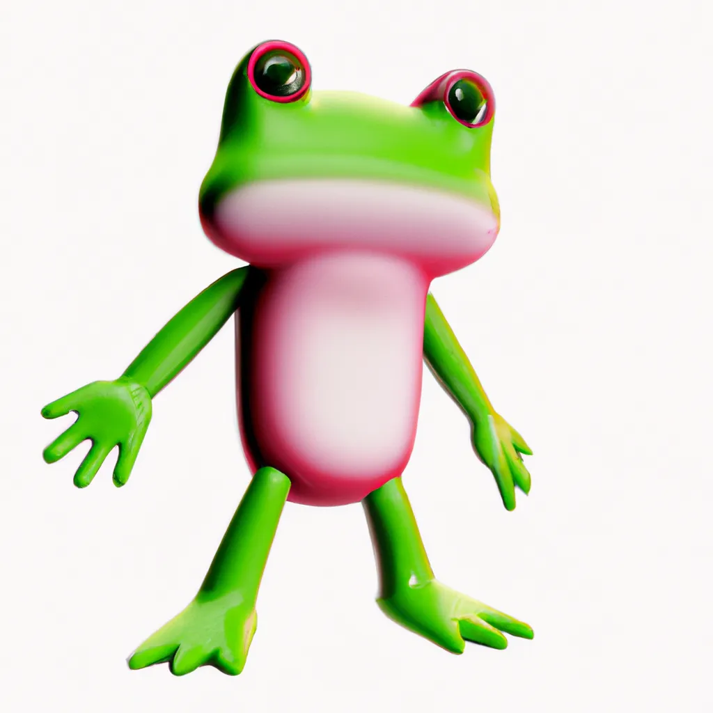 Prompt: 3D Render of Frog by sanrio