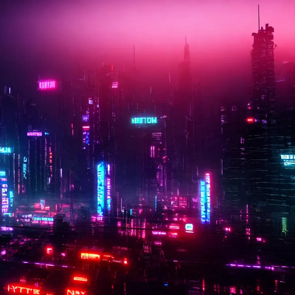 a grungy and dirty cyberpunk city, neon lights, cine... | OpenArt