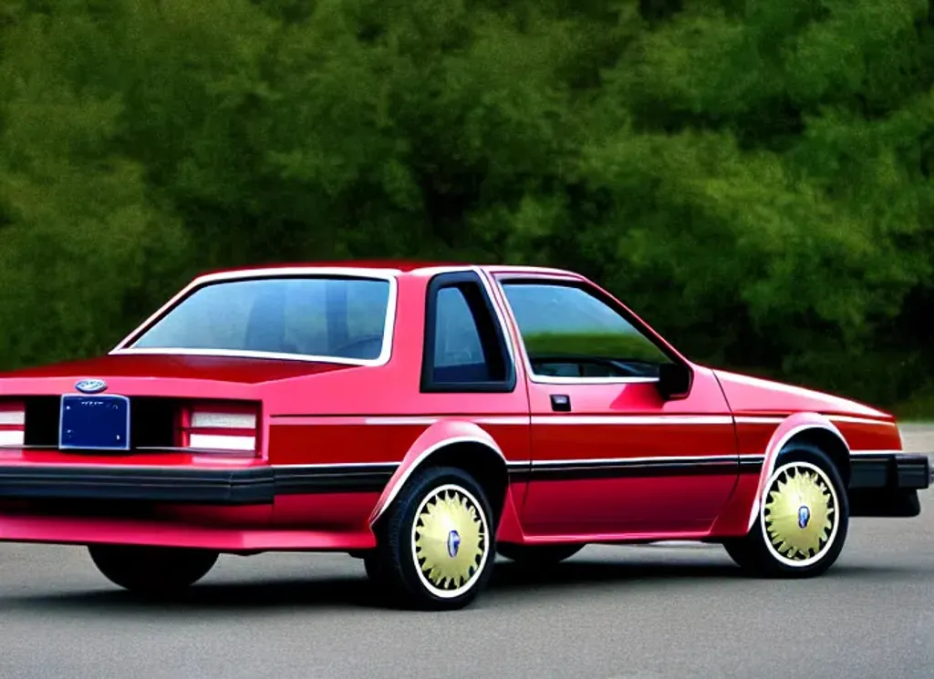 Prompt: An photograph of an 1985 European Ford coupe