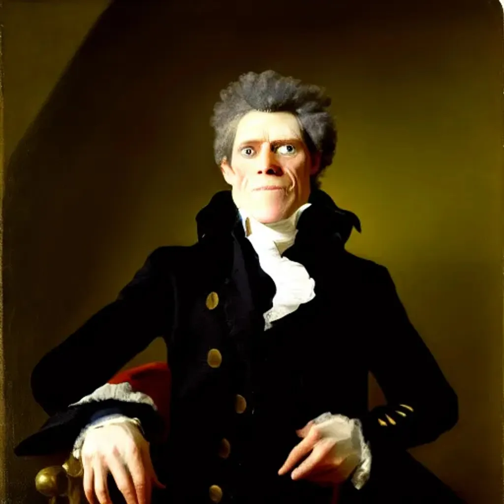 Portrait of Willem Dafoe by Gilbert Stuart | OpenArt