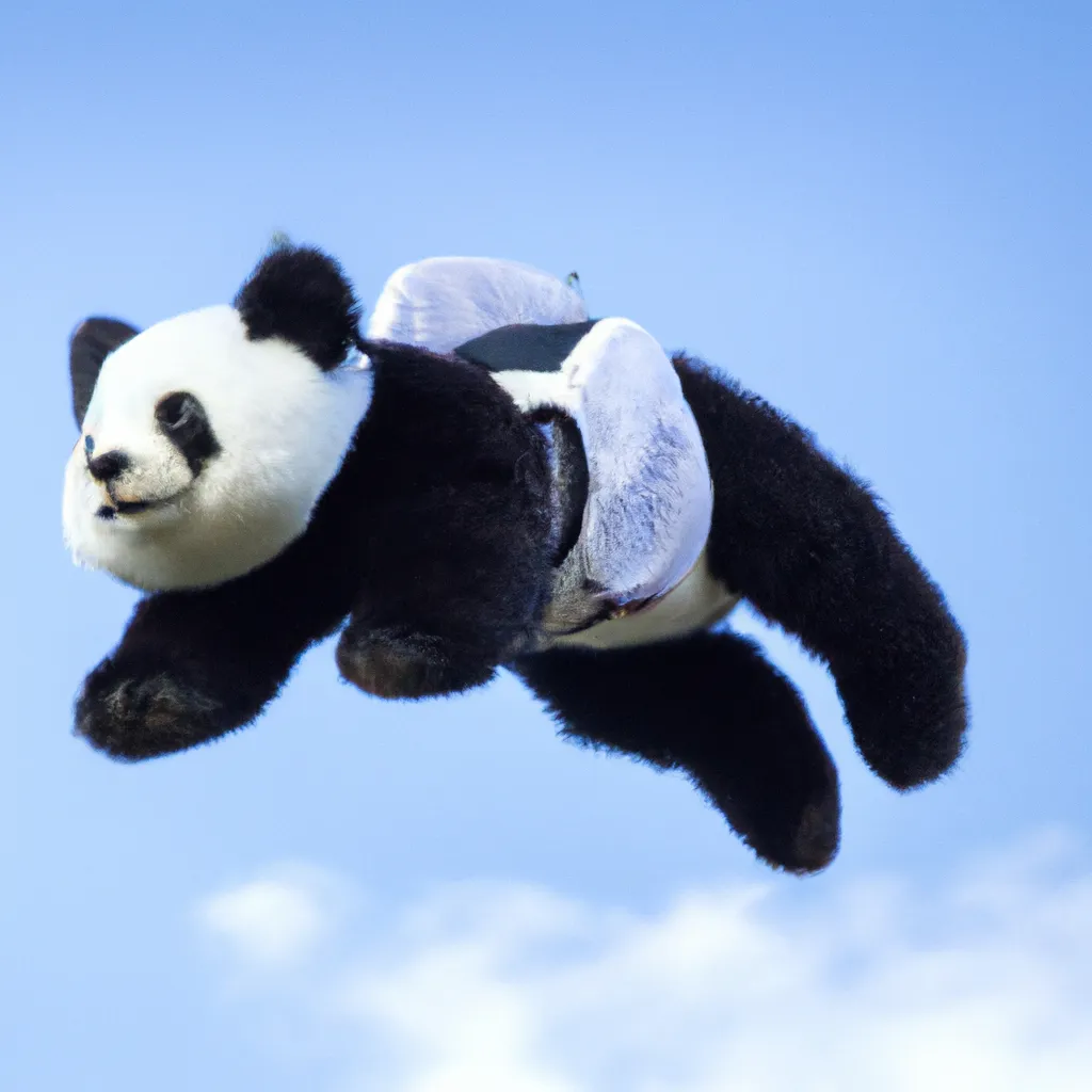 Prompt: a flying panda
