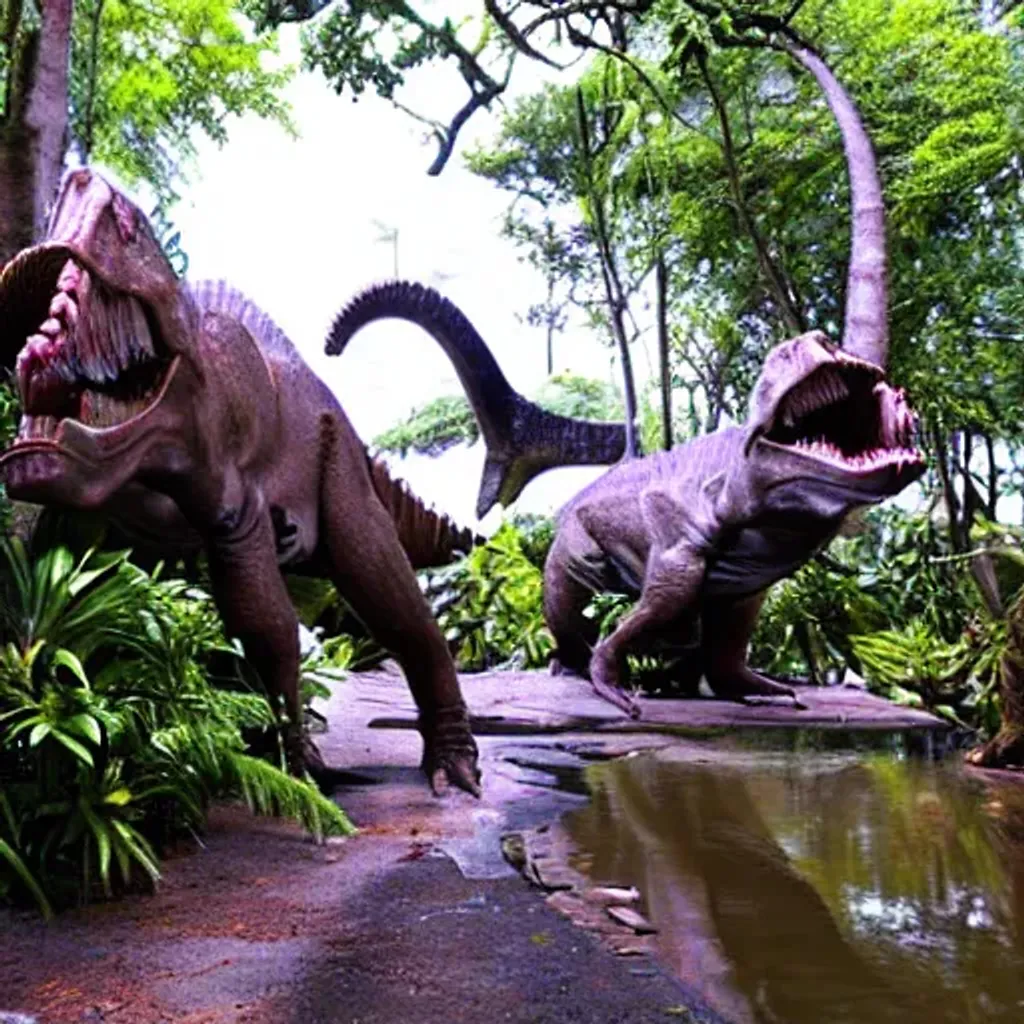 tropical island jurassic park real world | OpenArt