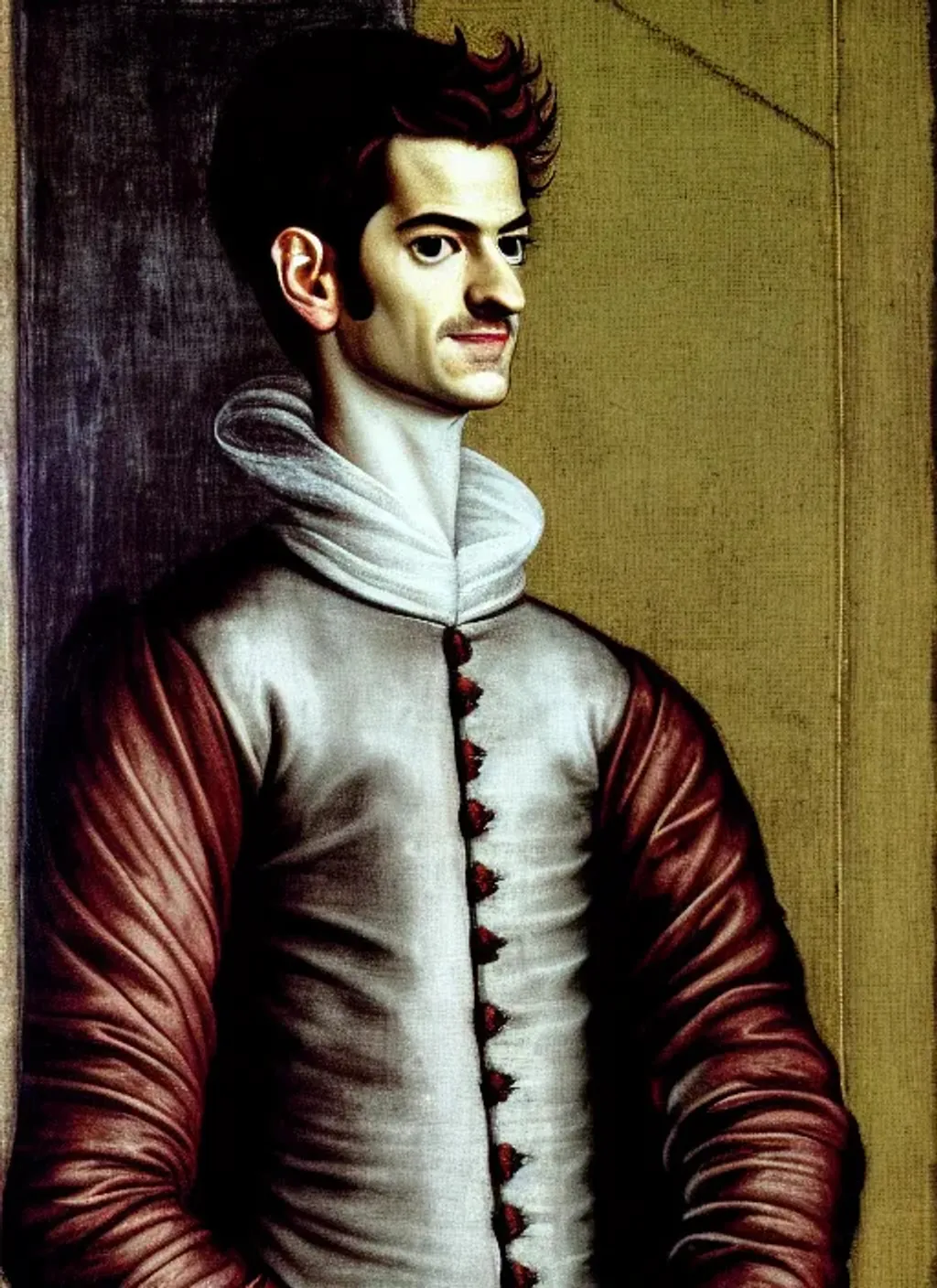 Prompt: Portrait of Andrew Garfield by Sofonisba Anguissola