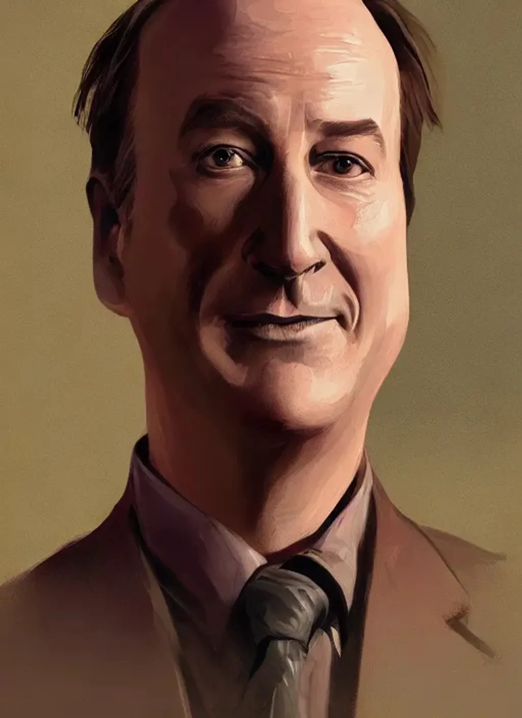 A digital painting of Bob Odenkirk, Greg Rutkowski | OpenArt