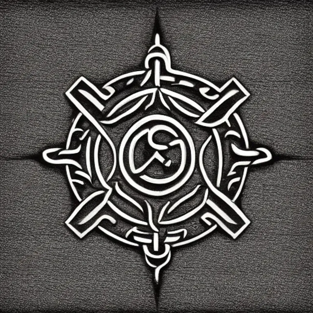 vector magical planet rune, symmetrical, minimal, ((... | OpenArt