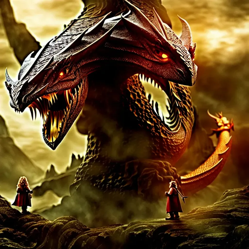 Smaug, the Dragon in the Hobbit