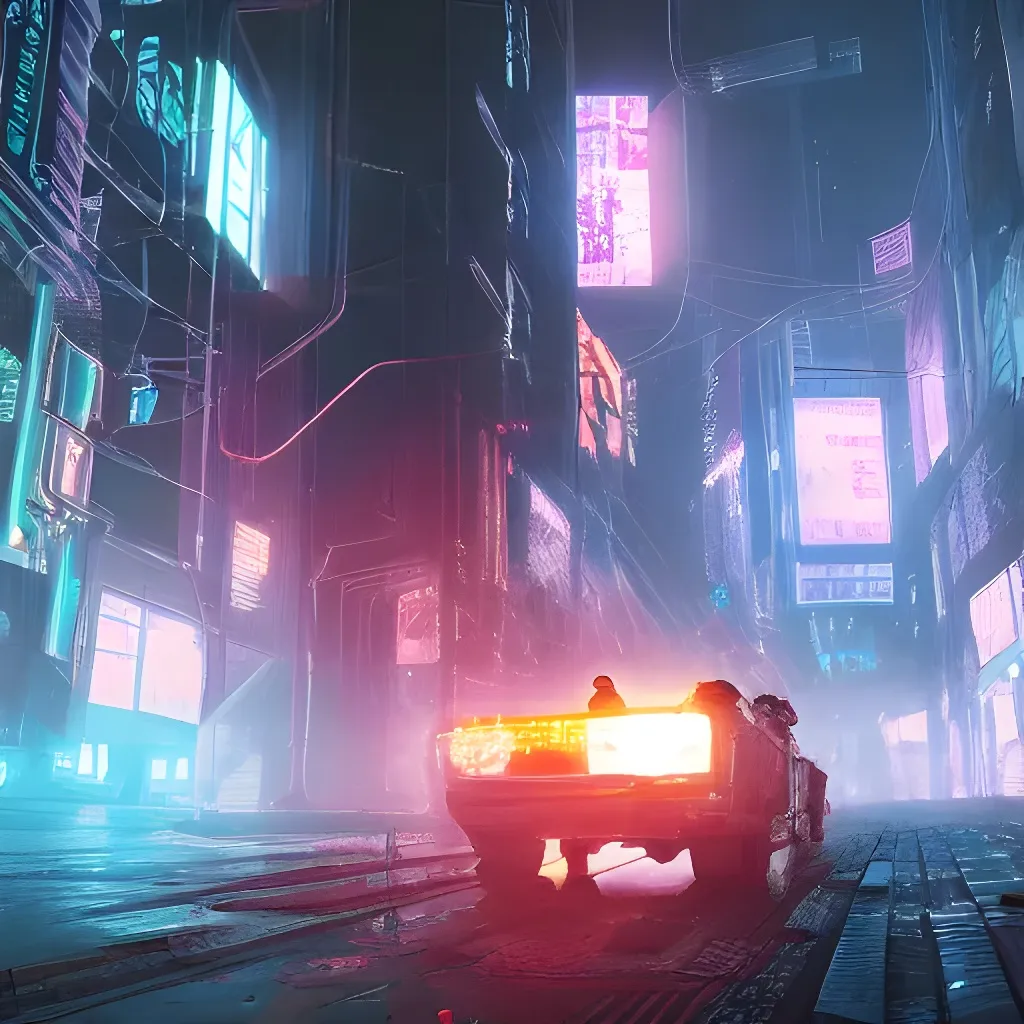 Prompt: highly detailed cyberpunk edgerunners, 4k, 8k, hdr, neon, artstation, photoshop, couple