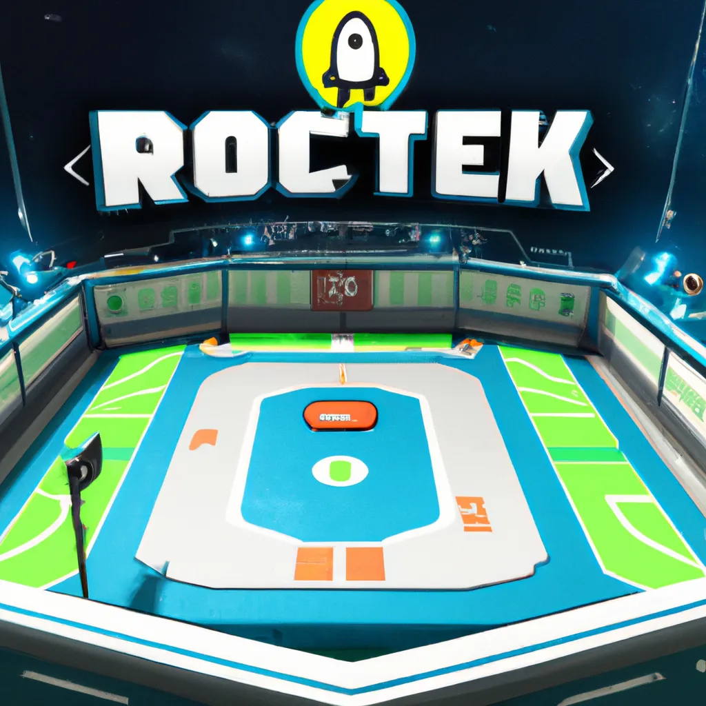 Prompt: rocket league game area