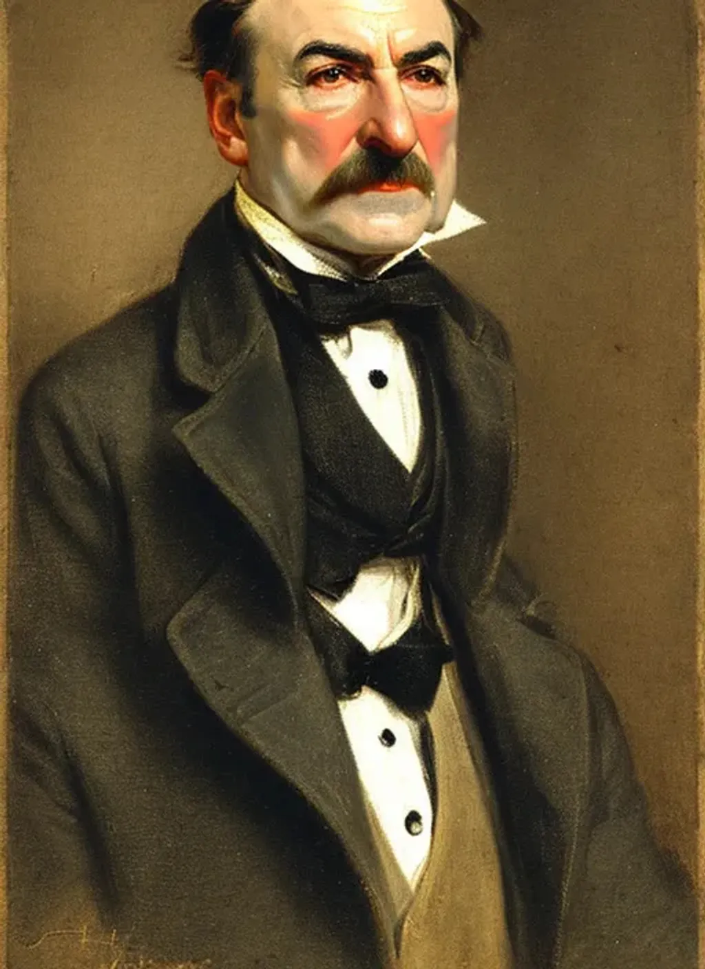 Prompt: Portrait of Saul Goodman by Adolf Hirémy-Hirschl