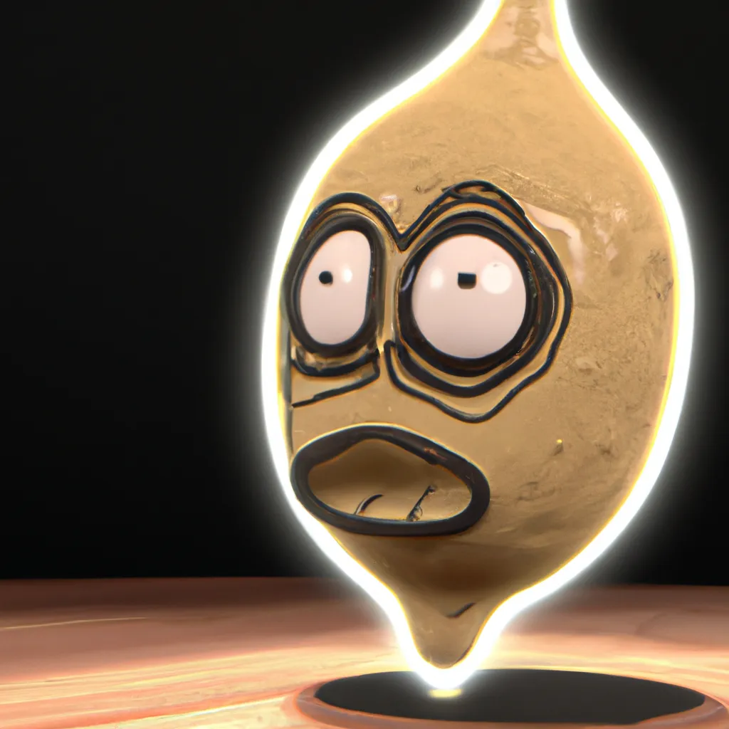 Prompt: A  creepy drawing of a lemon character in the style of Dark, Macabre, and Morbid Fine Art, digital render, unity, unreal engine, Wide Angle, Shutter Speed 1/2, 4k, 8K, HD, Full-HD, Ultra-HD, Happy, Good, Vacuum Tube Lamp, Nixie Tube, Nightlight, Moody Lighting, Contre-Jour, Ray Tracing Global Illumination, Ray Tracing Reflections, Parallax, Ray Traced, Ray Tracing Ambient Occlusion, Anti-Aliasing, RTX, Shaders, Post Processing