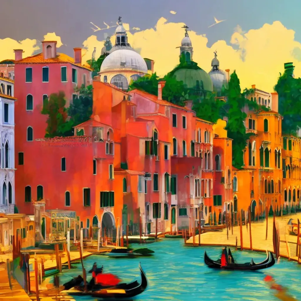 Prompt: Venice architecture illustration